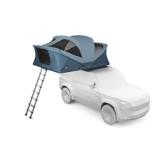 Thule Approach XL New - Soft Shell Rooftop Tent - 3-4 Person Tent - Luxurious Dual-Density Memory Foam Mattress Included - Large Panoramic Windows with Breathable mesh - Lockable mounting Brackets