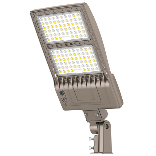 YELLORE 400W LED Parking Lot Light 60000LM UL ETL Listed Commercial Flood Light 400W 320W 240W Adjustable IP65 5000K Street Light Slip Fitter for Stadium Backyard, 100-277V