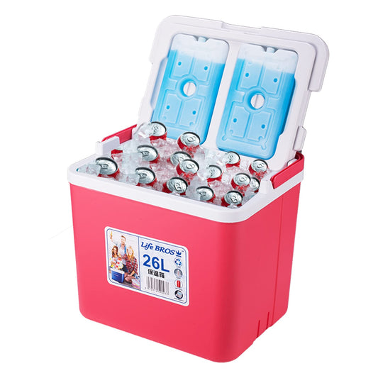 11/17/28 Qt Insulated Portable Cooler Leak-Proof Ice Chest Lunch Box Hard Coolers with Ice Packs for BBQ, Camping, Pincnic-Red