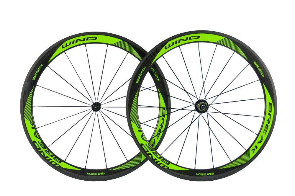 SunRise Bike Carbon Fiber Road Wheelset Clincher Wheels 50mm Depth R13 Hub Decal Bicycle Rims