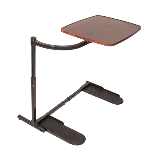 Stander Wonder Tray, Adjustable Swivel Table, Large Laptop Stand, Couch Desk, Side Tables & Gaming Bench, TV-Trays for Eating on Couches, Chairs, Recliners, Walnut