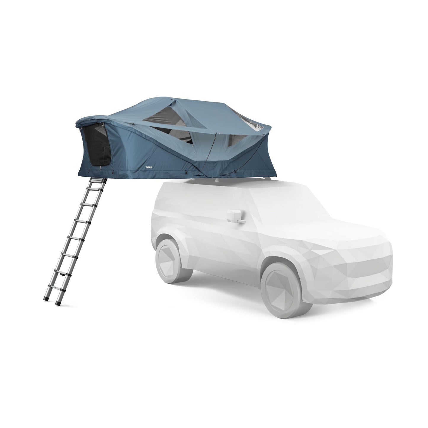 Thule Approach XL New - Soft Shell Rooftop Tent - 3-4 Person Tent - Luxurious Dual-Density Memory Foam Mattress Included - Large Panoramic Windows with Breathable mesh - Lockable mounting Brackets