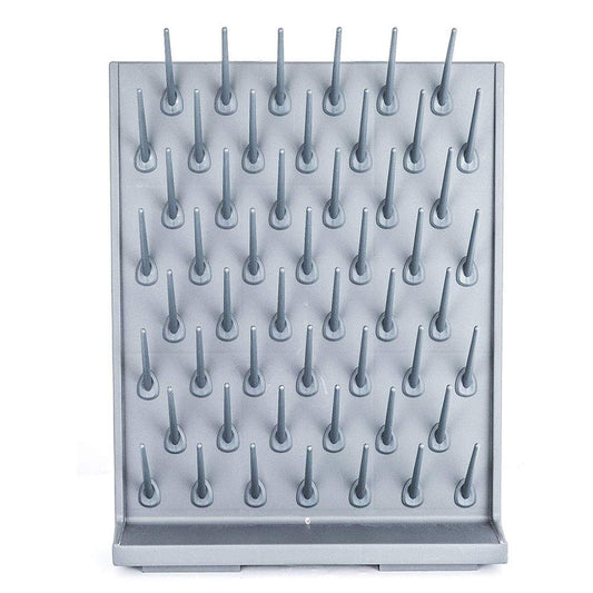 Heytaful Lab Drying Racks Pegboard Bench-top Wall-Mount Laboratory Glassware Cleaning Polyethylene Equipment (52 Grey)