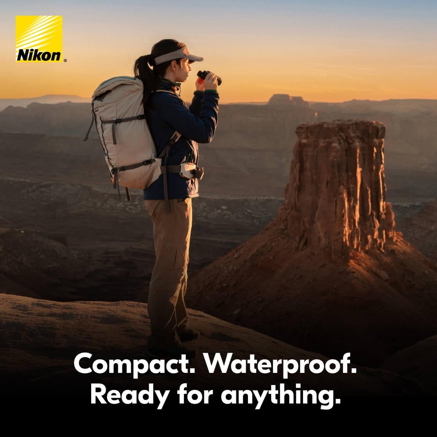 Nikon Trailblazer II 8x25 | Ultra-Compact Waterproof and Fogproof Travel Binoculars with Multilayer-Coated Optics and Rubber-Armored Body | Bundle with a Lens Pen and Cleaning Cloth