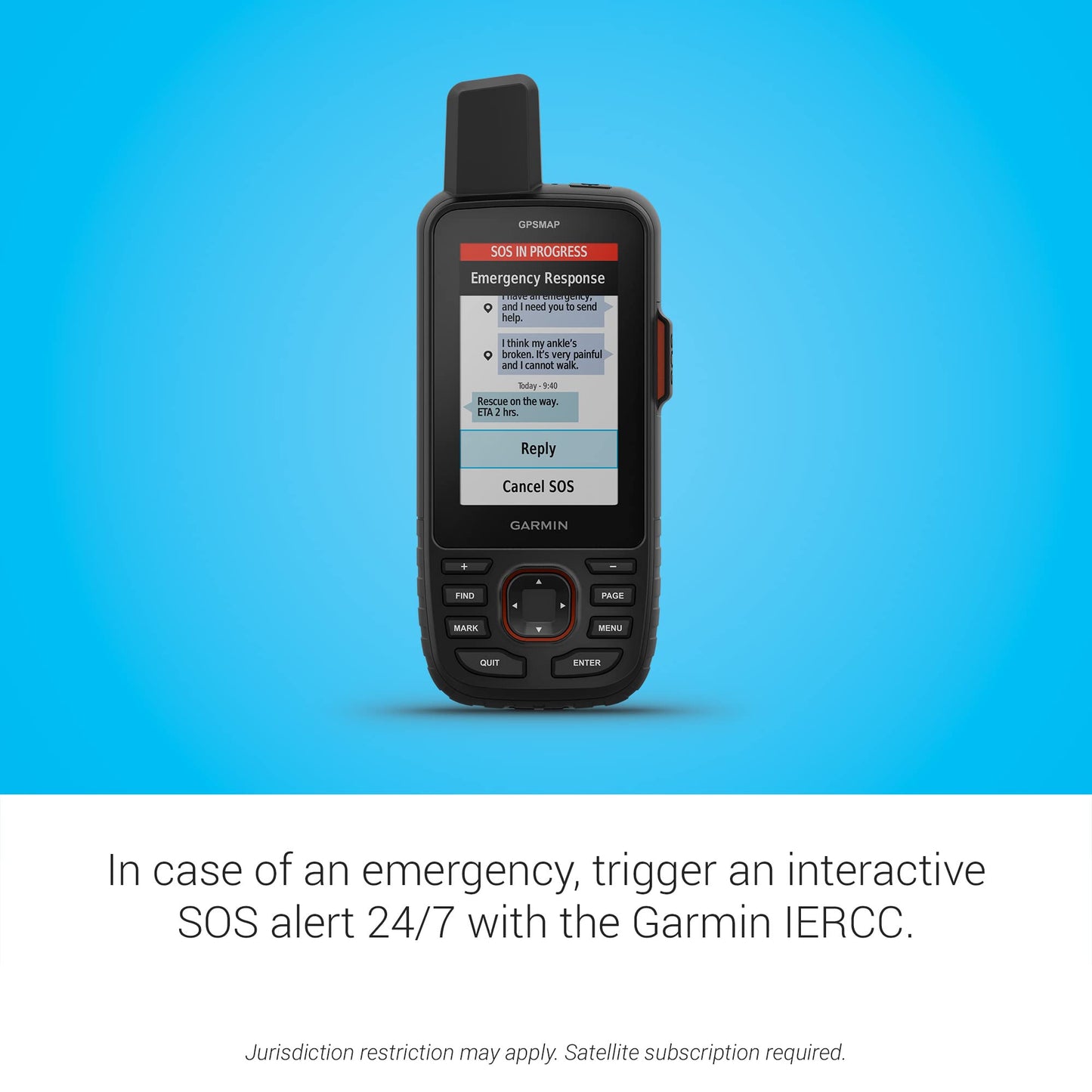 Garmin GPSMAP 67i Rugged GPS Handheld with inReach® Satellite Technology, Two-Way Messaging, Interactive SOS, Mapping (Renewed)