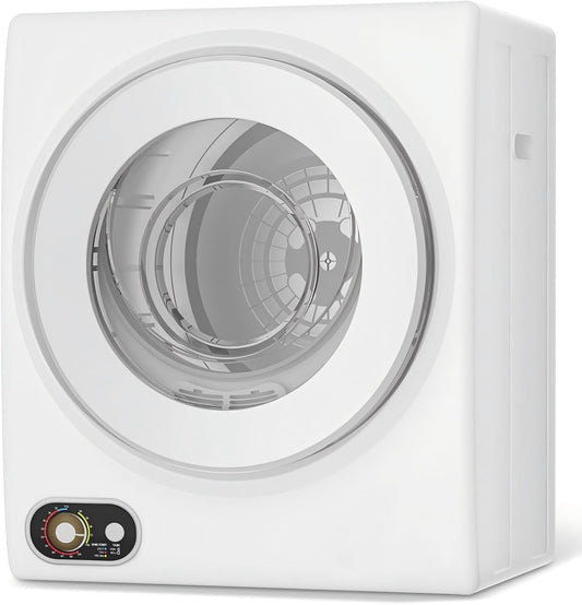 SUSTAINOVA Portable Dryer 1.5 cu. ft., 850W Powerful Clothes Dryer Compact Electric Dryer with Stainless Steel Tub, Electric Machine for Small Space, Apartments, Hostels, RVs - White