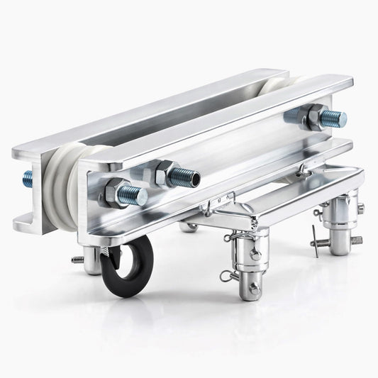 Otoolling Stage Truss Lift Support Top Section for F34 Truss System,Aluminum DJ Lighting Hoist Component with Wheels,Portable Stage Equipment for Concerts, Events, and Shows