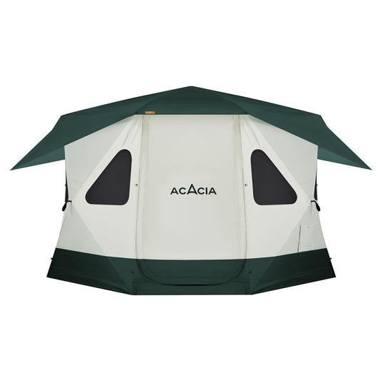 Space Acacia Lite Camping Tent | 4-8 Person Pop Up Tents for Camping | Lightweight & Durable Beach Tent | Level 7 Wind Resistance, UPF 50+ | Quick Setup for Camping & Backyard, Banyan