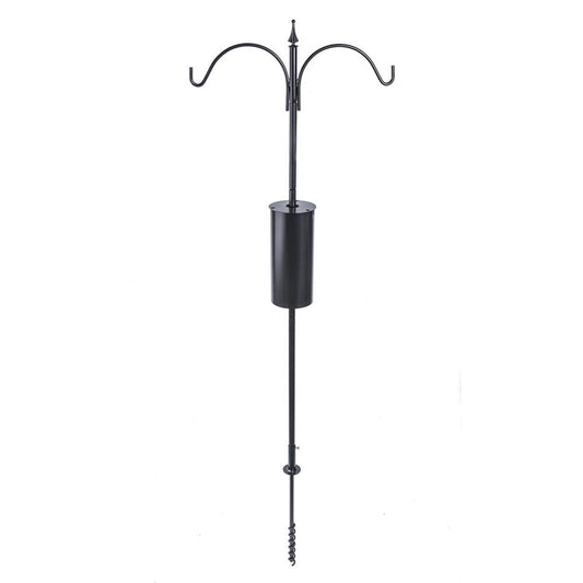 Birds Choice 2 Arm Topper Bird Feeder Pole Set with Squirrel Baffle