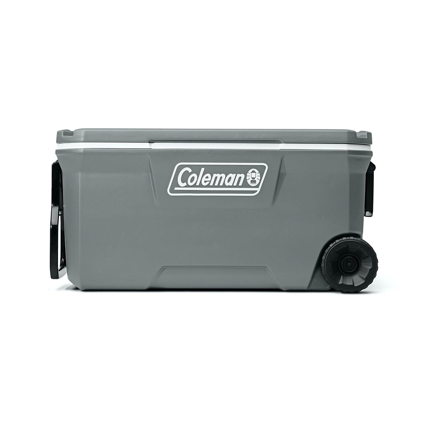 Coleman Ice Chest | Coleman 316 Series Wheeled Hard Coolers, 100qt Rock Grey & Rolling Cooler | 50 Quart Xtreme 5 Day Cooler with Wheels | Wheeled Hard Cooler Keeps Ice Up to 5 Days, Black