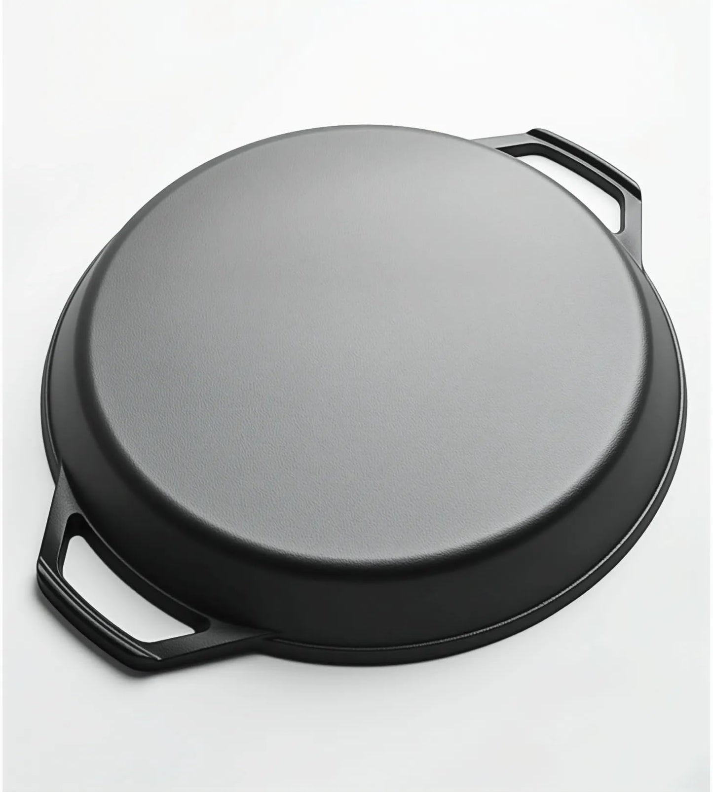 20-inch Pre-Seasoned Cast Iron Skillet - Dual Assist Handles - Nitrided Rust-Proof - For Oven, Stovetop, Grill & Campfire