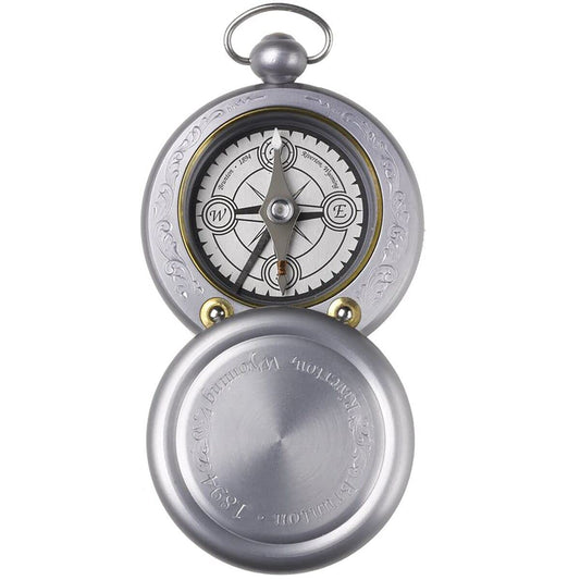 Brunton 1894 Gentleman’s Vintage Pocket Compass – Bespoke Collectible Navigation Tool with Milled Aluminum Body, Swivel Lid, and Lift Arm – Made in USA Heirloom
