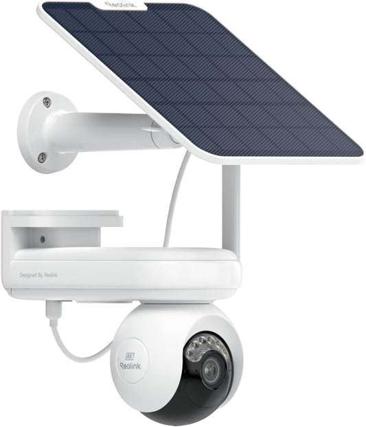 REOLINK Altas PT Ultra - 4K Security Camera Outdoor, 500 Days Battery Life, ColorX Night Vision Solar Camera Outdoor Wireless, 360° Pan Tilt Auto Tracking, Dual-Band Wi-Fi 6, Smart Detection