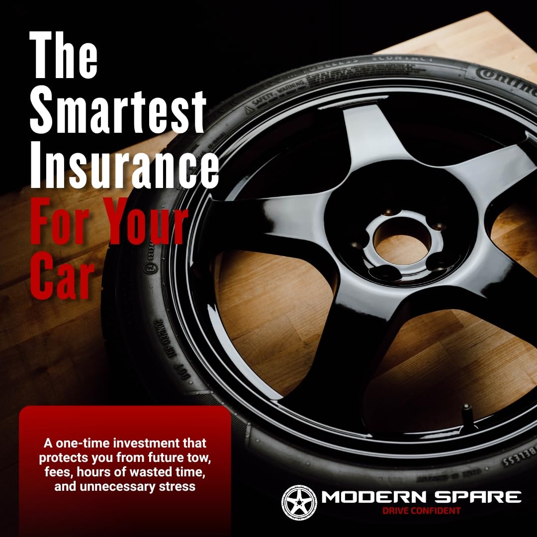 Modern Spare Complete Compact Spare Tire Kit With Carrying Case - Fits 2021-2024 Hyundai Tucson (Including Hybrid)