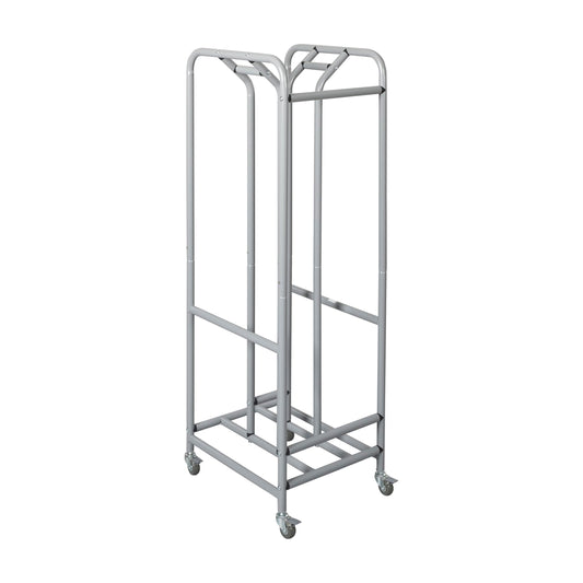 ECR4Kids The Surf Storage Rack, Holds 30 Lap Desks, Classroom Furniture, Silver