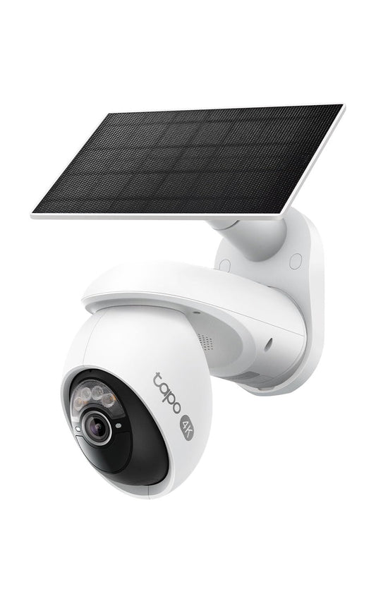 Tapo 4K Outdoor Pan/Tilt Wireless Security Camera - Battery with Solar Charging, 360° Motion Track, 24/7 Capture, Person/Vehicle Detection, Subscription-Free Local Storage or Optional Cloud, C660 KIT