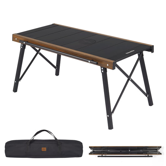 Naturehike Folding IGT Camping Table, Portable IGT Cook System, Ultralight Aluminum Camp Table for Outdoor Picnic Car RV Trip Patio Backyard BBQ