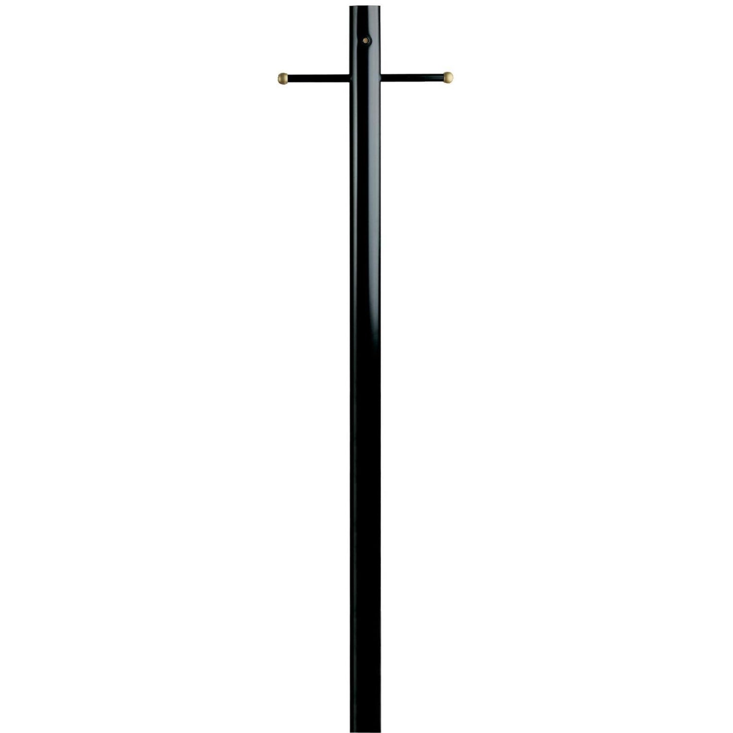 Westinghouse Lighting 6695500 Lantern Post with Ground Convenience Outlet and Dusk to Dawn Sensor, Black Finish on Steel