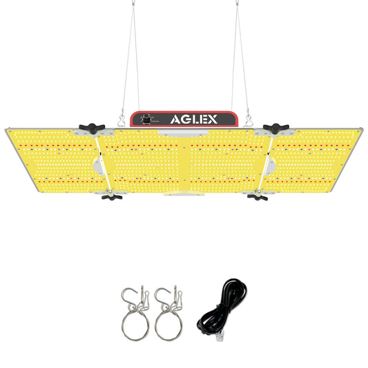 AGLEX K4000 LED Grow Light, Grow Light with Daisy Chain & Dimmable, Full Spectrum Plant Grow Lights for Hydroponic Indoor Plants Seeding Veg Flower Growing Lamps 5X6 FT Grow Tent