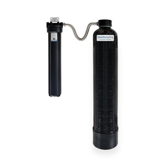 Healthy Spring Clean Home Whole House Water Filter System – High-Capacity Carbon Filter for Chlorine & Chloramine Reduction, Up to 600,000 Gallons, Includes Pre-Filter Kit and Replacement Filter