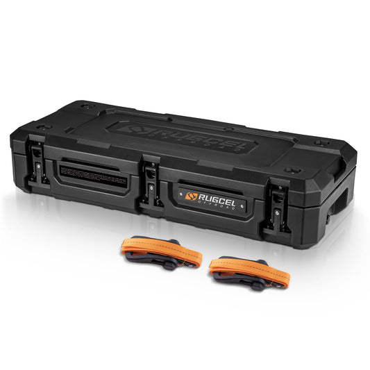 RUGCEL 98QT Waterproof Dry Storage Box - Heavy Duty Off-Road Case for Overland Trips, Car Camping, Roof Rack
