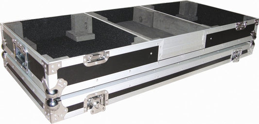 10" Format DJ Mixer and Two Battle Position Turntables Flight Coffin Case