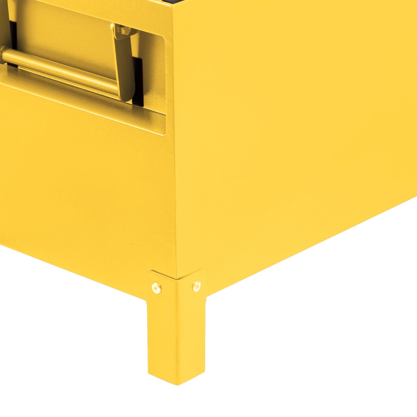 GAOMON Large Tool Box Truck Bed Toolboxes Steel Heavy Duty Waterproof Free Assemble Tool Organizer Chest Cabinet Toolbox with Side Handles for Pick Up Trucks RV Trailer (Yellow, 36'' x 15'' x 19'')