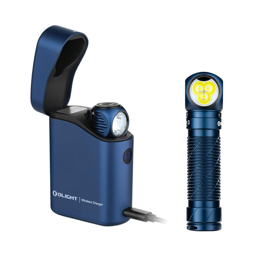 OLIGHT Perun 3 Mini Premium Headlamp 1250 Lumens Flashlight with Type-C Charging Box Bundle with Perun 3 Rechargeable Headlamp Flashlight