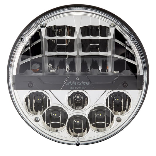 Maxxima MHLE-07HILO 7" Round Dual Beam LED Headlamp