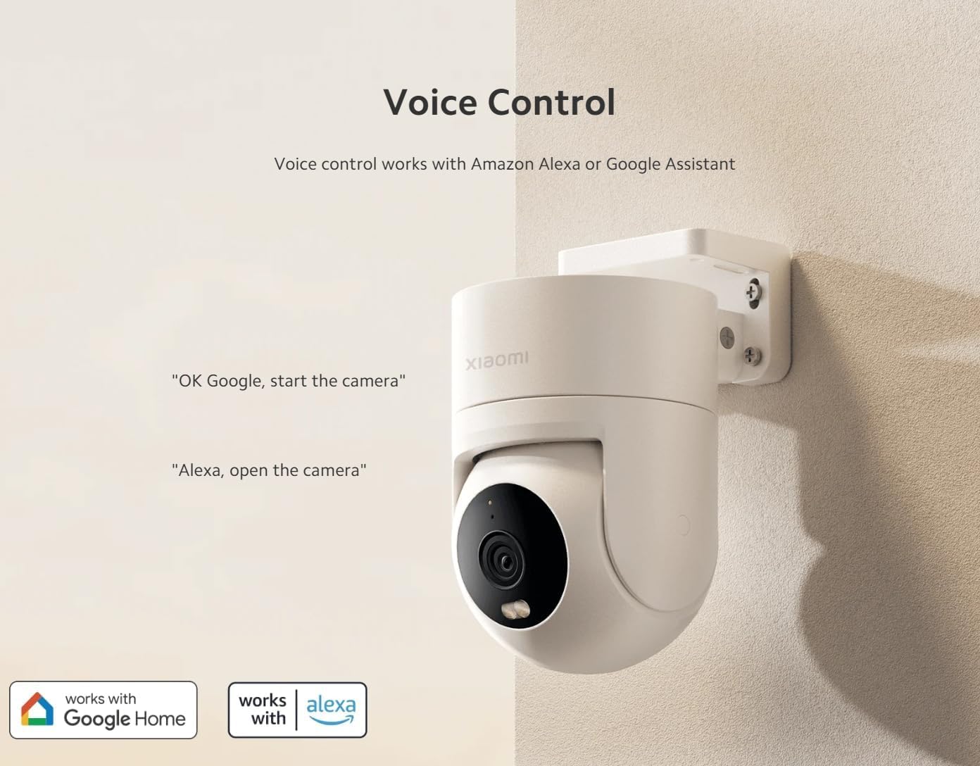 XIAOMI Outdoor Camera CW300 WI-FI + Wired RJ45 US Specs 2.5K Ultra, 4MP, Smart Full-Color Night Vision, Bidirectional Gimbal Movement, IP66 Water and dust Resistant AI Human Tracking