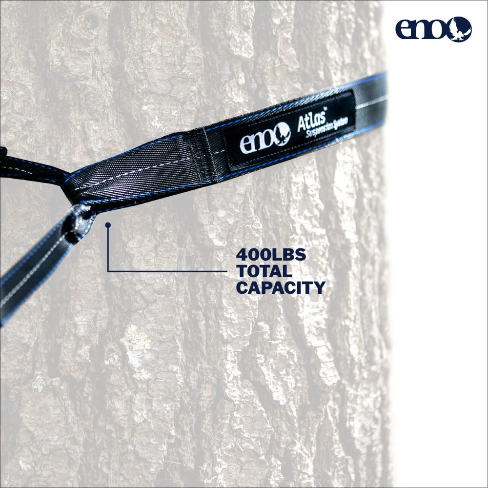 ENO Bundle, Includes The SingleNest Hammock & Atlas Suspension System, Lightweight, Durable Hammock with Straps for Camping, Hiking & Travel, Melon/Olive