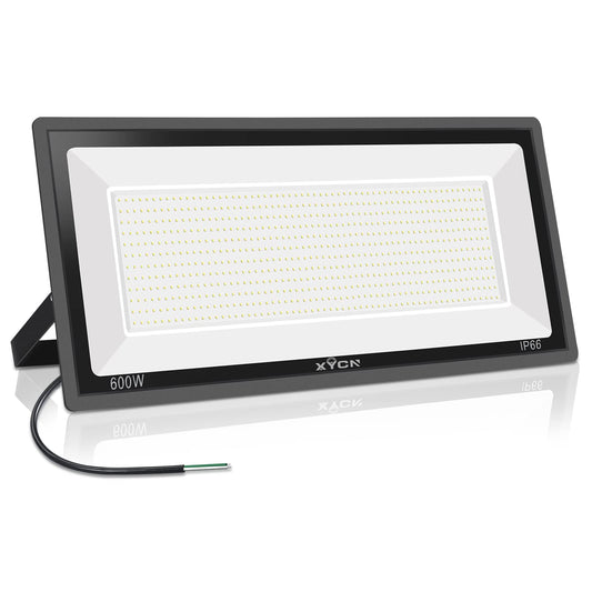 XYCN 600W LED Stadium Flood Lights Outdoor(3050W Equivalent),67500LM Super Bright LED Arena Lights,100-277V IP66 Waterproof 5000K Daylight White Commercial Lighting for Sports Fields and Counts