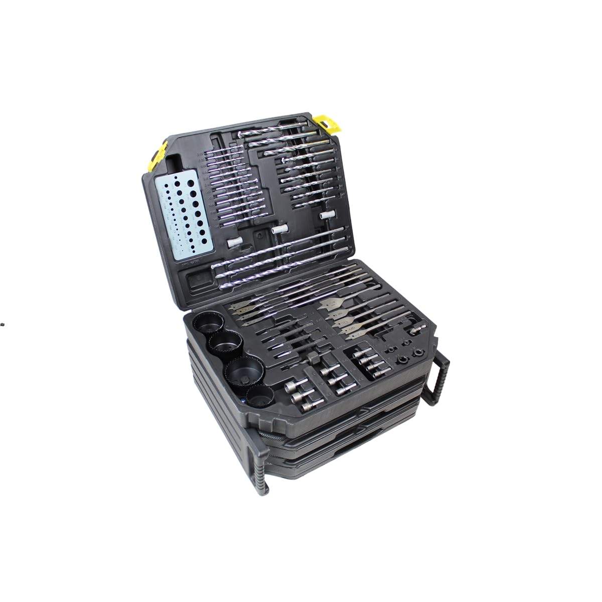 K Tool International 10330 Drill Bit and Accessory Set, 326 Piece Bit Kit, Folding Storage Case, Portable Carry System, for Shop, Garage, and Jobsite Use, Metal, Wood, and Plastic