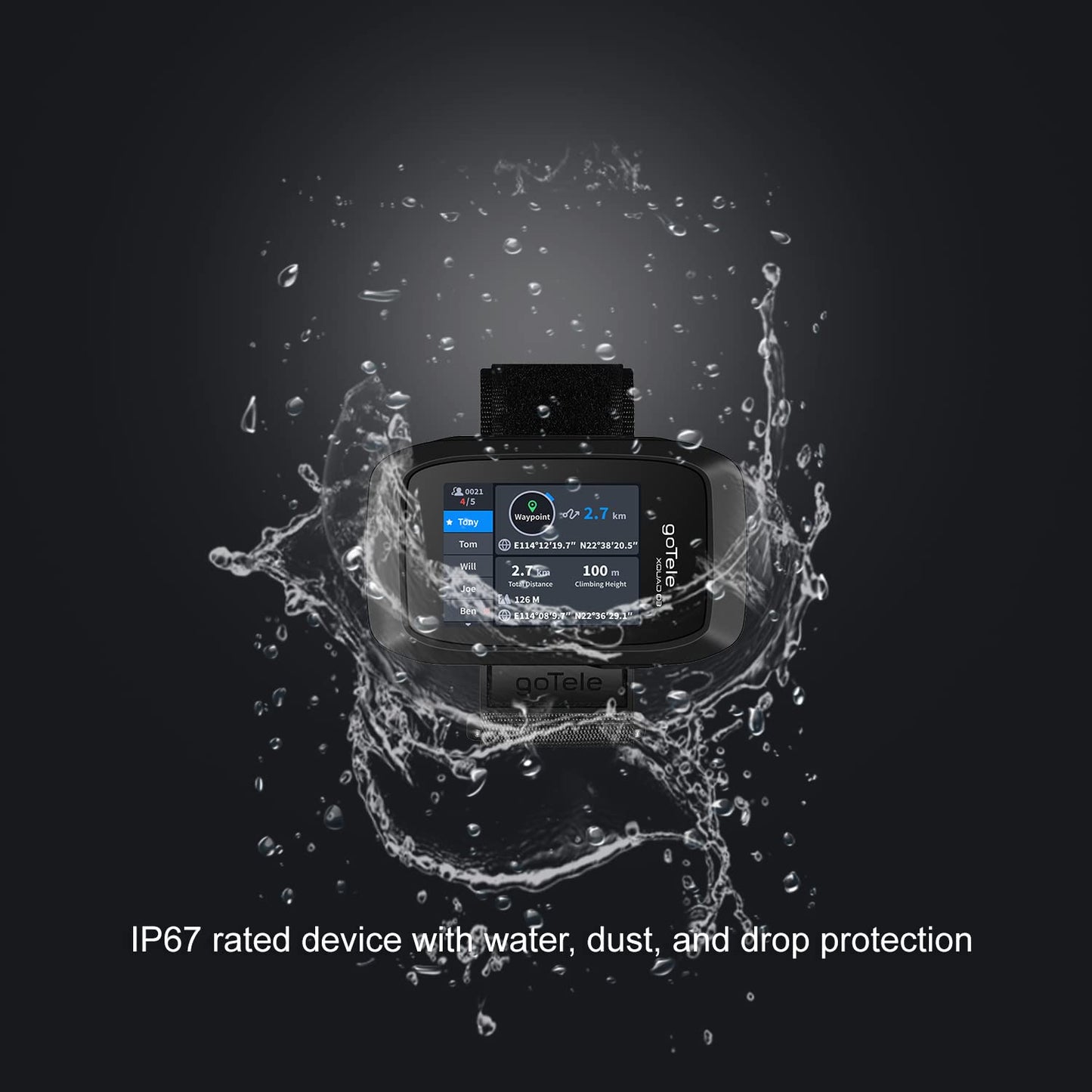2 Packs GPS Handheld for Hiking Real Time Group Outdoor Exploring Tracking Communication Device Gotele Xquad 03 Off Grid Tracker No Network Required