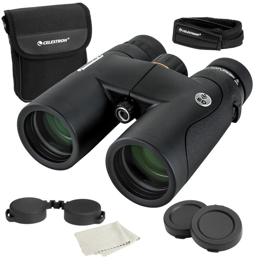 Celestron–Nature DX ED 10x42 Premium Binoculars –Extra-Low Dispersion Objective Lenses –Outdoor and Birding Binocular–Fully Multi-Coated with BaK-4 Prisms–Rubber Armored – Fog & Waterproof Binoculars