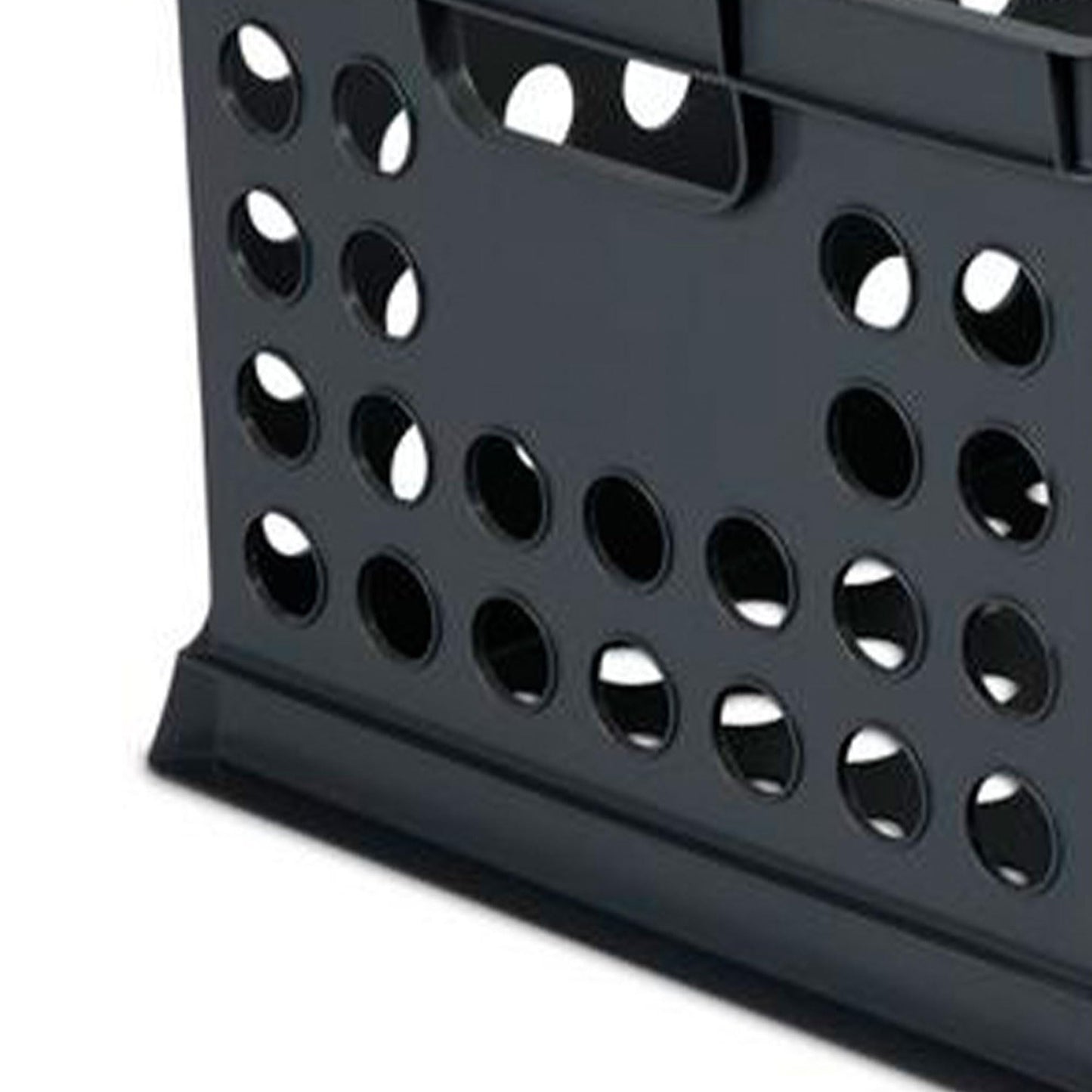Sterilite Stackable Plastic Storage Crate Bin Organizer File Box with Handles for Home, Office, Dorm, Garage, or Utility Organization, Black, 18-Pack