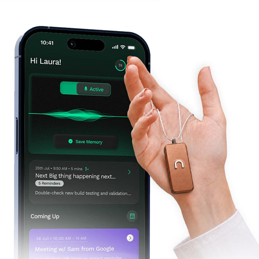 neosapien Neo 1 AI Wearable Assistant – Capture Meetings, Conversations & Ideas with AI Summaries, Action Items, Notes & Reminders - Copper