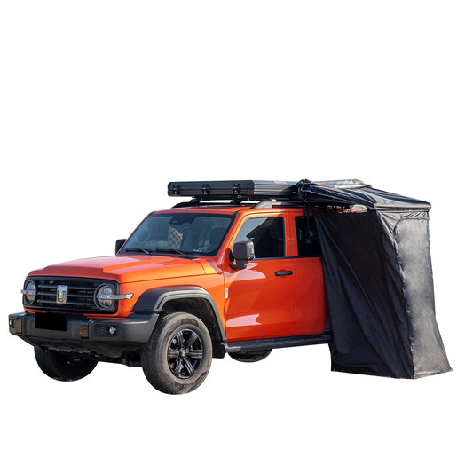 Car Side Tent, Roof Top Popup Toilet Tent Car Side Shower Room Privacy Enclosure Dressing Room Roof Rack Shower Tent Room with LED Light Strip for Camping Boating Fishing Travel Dressing