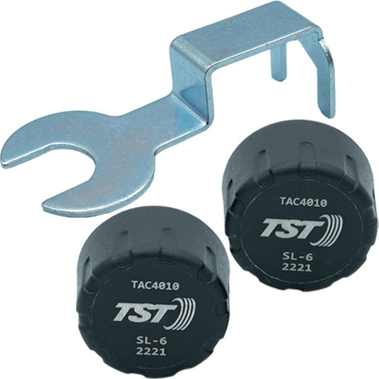TST 507 Tire Pressure Monitoring System, 2 Cap Sensors for Metal or Rubber Valve Stems by Truck System Technologies, TPMS for RVs, Campers and Trailers
