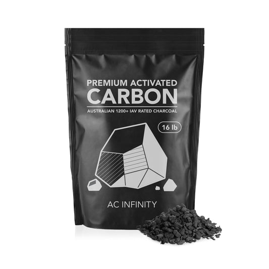 AC Infinity Premium Activated Carbon, 32 lb. Australian Charcoal Supply Replacement for 4”, 6” & 8” Refillable Carbon Filters, Air Filtration Odor Scrubbing for Grow Tents Hydroponics Aquariums Ponds