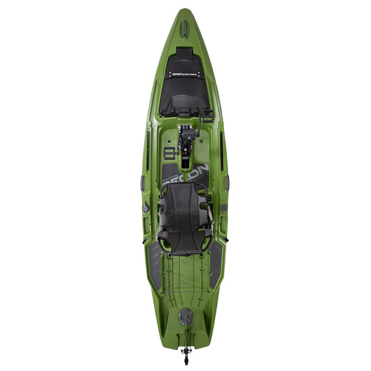 Wilderness Systems Recon 120 HD - Sit on Top Fishing Kayak - 360 Degree ACES seat & Helix PD™ Pedal Drive System - 12 ft - Ranger Green