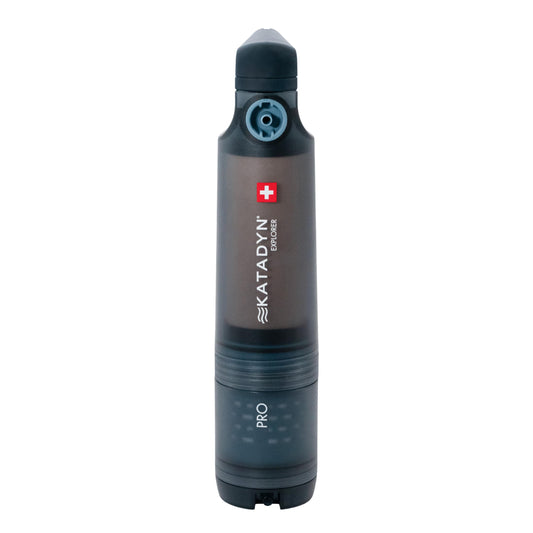 Katadyn Explorer Pro Outdoor Water Purifier 3-Stage Pump Filter | Virus Membrane Ceramic Carbon | Backpacking Expedition Travel Survival | Swiss Made 20K L Capacity