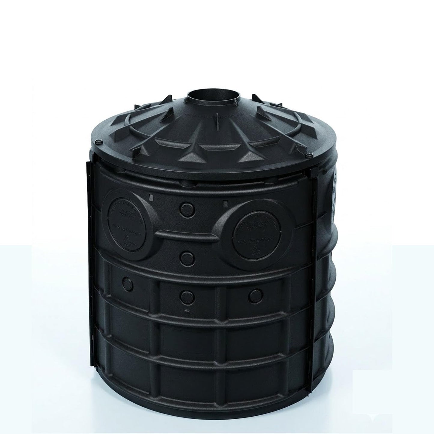 EJWOX 50 Gallon Stormwater Dry Well, Heavy Duty Catch Basin with Reinforced Fiberglass HDPE, Ribbed Structure, No-Tool Assembly, Underground Drainage System for Yard & Driveway