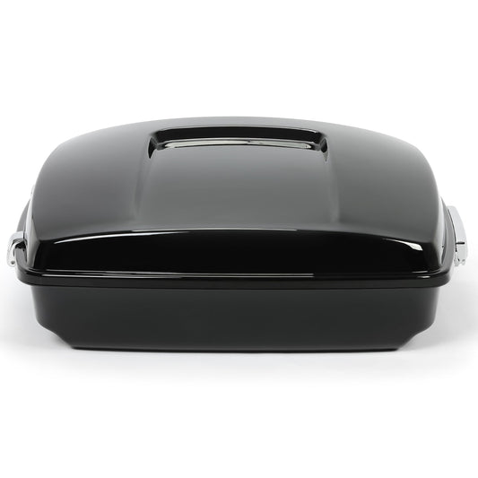 ECOTRIC 5.5" Razor Motorcycle Trunk Luggage w/Backrest Compatible with 2014-2024 Davidson Touring Models Trunk Tail Box