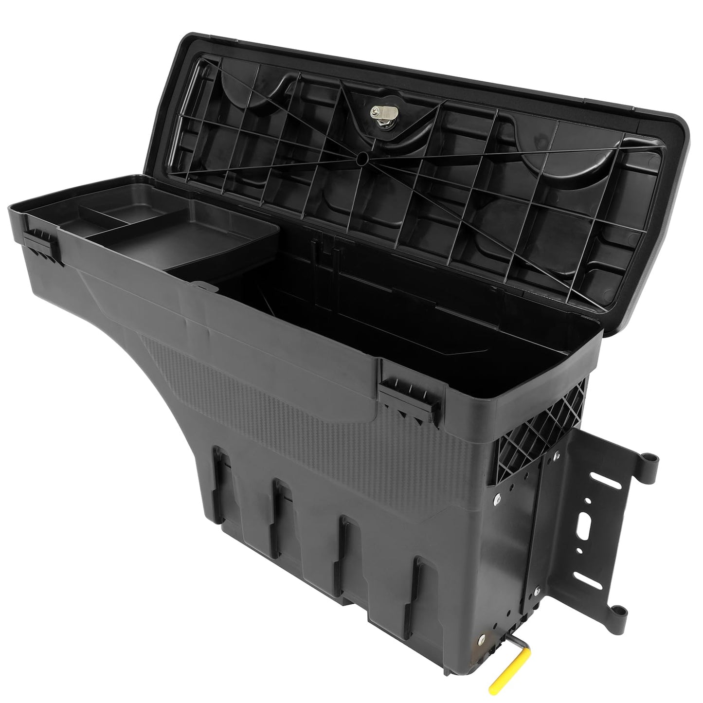 SCITOO Truck Bed Tool Box for Ford F-250 F-350 Super Duty 1999-2016 Left & Right Side,Multi-Compartment Dividers Organized Storage,Heavy Duty & No-Drill Installation