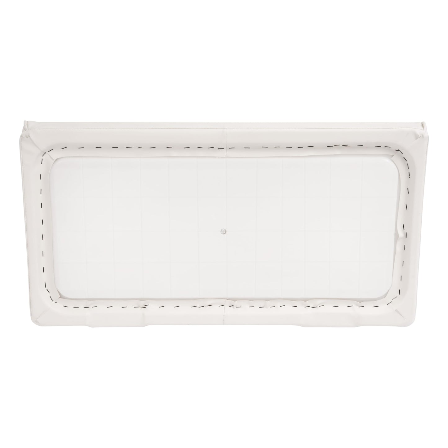 ALMULOO 8WD156-R-S Replacement Seat Bottom Cushion Compatible with 8WD156 Series 70 Quart Swingback Cooler Seat for Fishing, Pontoon Boat, Yacht Universal Pontoon Boat Parts White Plastic