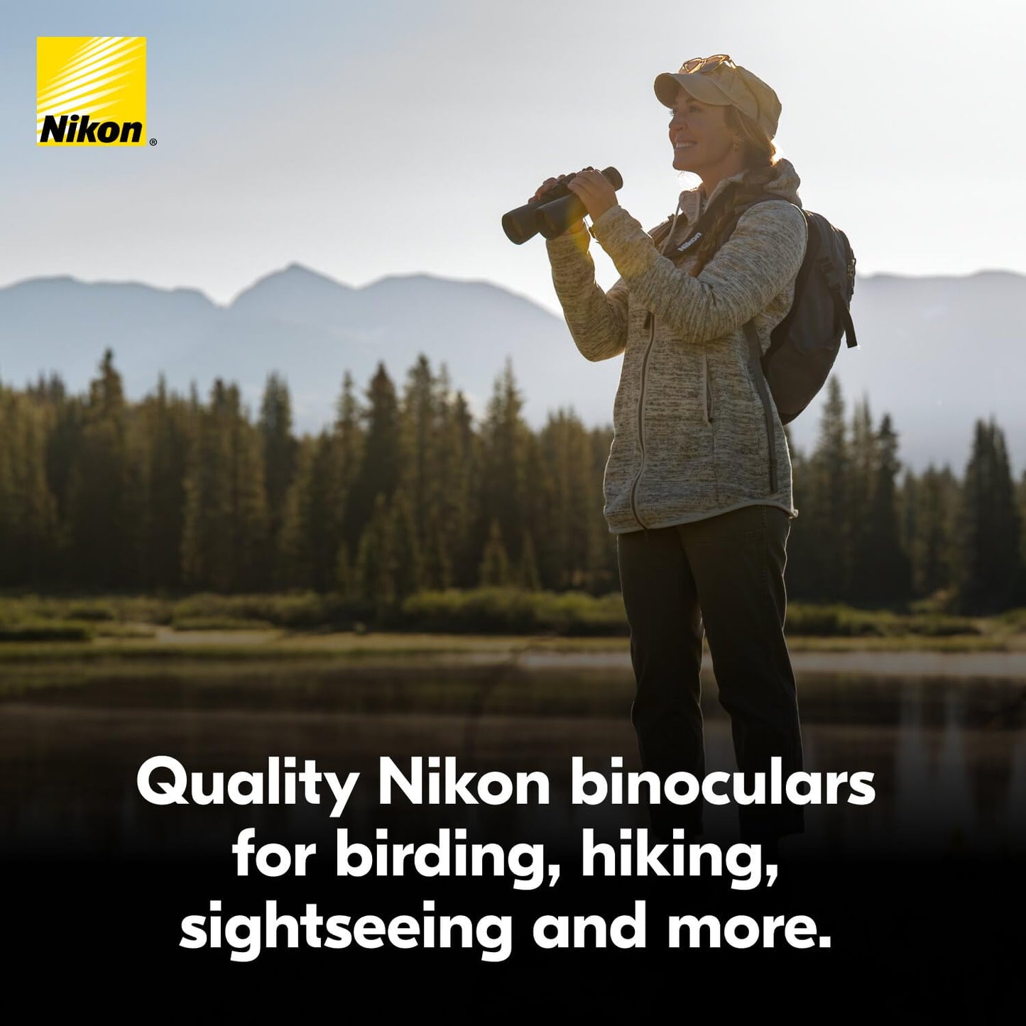 Nikon Action 16x50 Binocular | High-Power Large Objective Binoculars with Multilayer-Coated Nikon Optics, Turn-and-Slide Adjustable eyecups and Tripod-Ready Porro-Prism Design