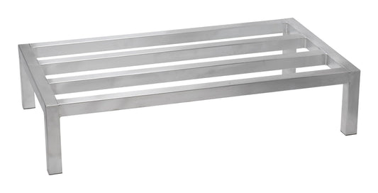 Winco 20-Inch by 36-Inch Dunnage Rack, 8-Inch High, 1800-Pound Capacity,Aluminum,Medium