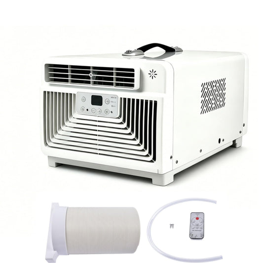 110 V Electric Portable Air Conditioner Mini Outdoor Camping Tent AC Kit for Camping Tent, RV, Car, Truck, Van Mixizap