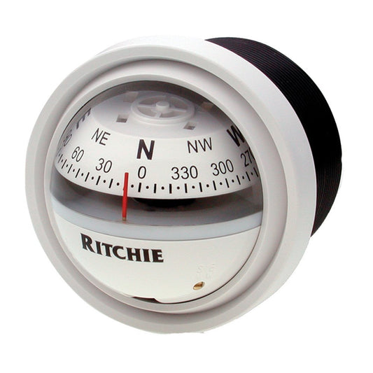 Ritchie Explorer Dash Mount Compasses 2-3/4 Dial Dash Mount Explorer Compass, White